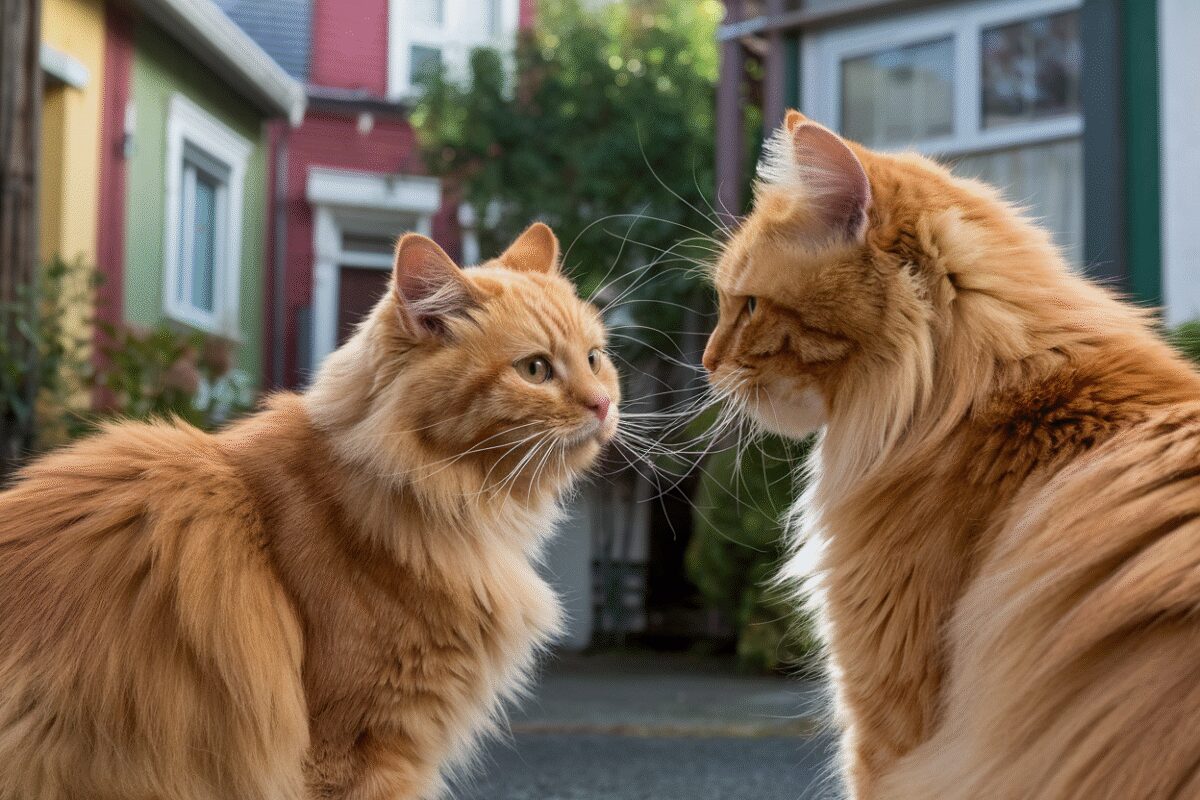 Un chat orange emménage à côté : Le lien incroyable avec son frère ...